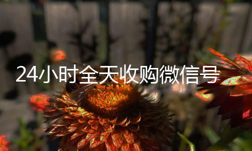 24小时全天收24小时全天收购vx购微信号（私人回收联系方式）